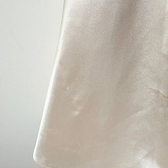 Lulus Bow Monde Champagne Strapless Dress Size Large - Picture 9 of 11